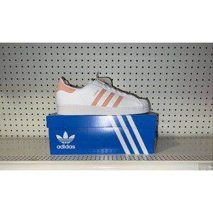 adidas White and Pink Athletic Shoes